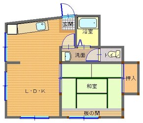 諏訪マンションの物件間取画像